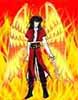 Hehhehehee, Izark with fire wings. Isn't he kakkoiiiiii ??